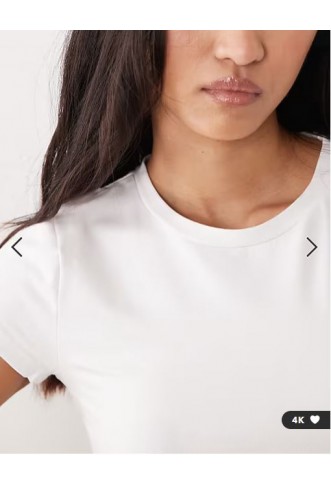 Cotton On all day crew tee in white
