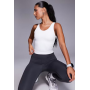 4505 soft touch rib vest with inner bra in white