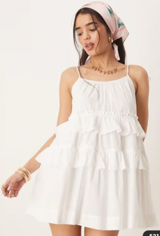 ASOS DESIGN ruffle tiered...