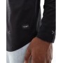 Jack & Jones Essentials longline long sleeve t-shirt with curve hem in black