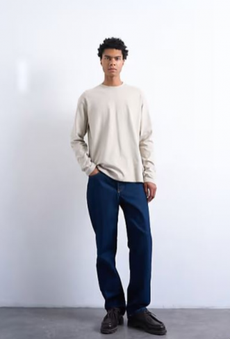 Topman relaxed fit long...