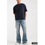 ASOS DESIGN flared jeans in light wash blue