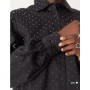 ASOS DESIGN oversized hotfix shirt co-ord in black