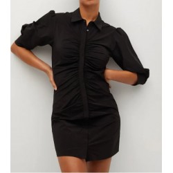 Ruched detail dress