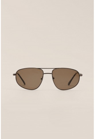 Drop Shape Metal Sunglasses