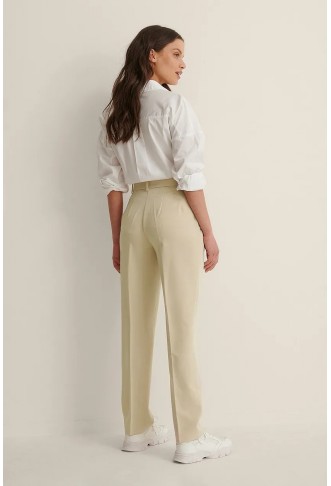 Recycled Belted Suit Pants