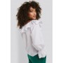 Frilled Wide Neck Blouse