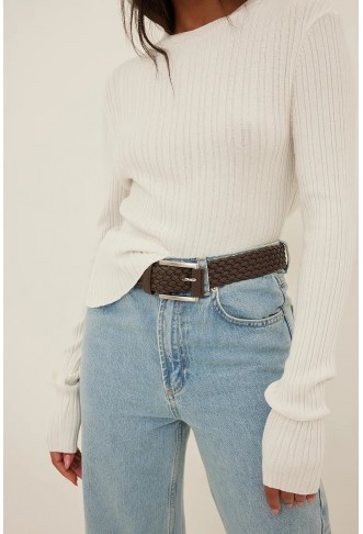 Ribbed Fine Knitted Open Back Top