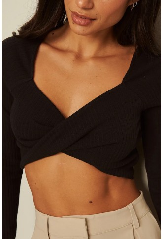 Organic Wrapped Jersey Top