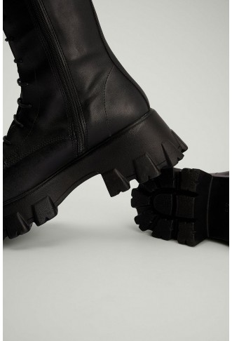Chunky Lace Up Boots