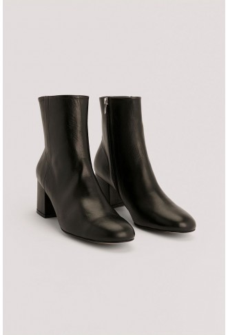 Basic Leather Ankle Boots