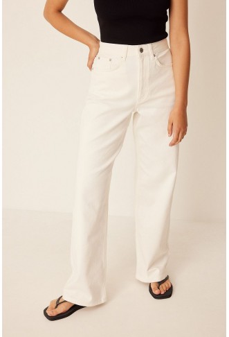 Mid Waisted Wide Trousers