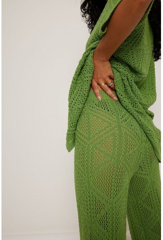 Crochet Knit Trousers