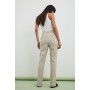 Slim Straight Slit Detail Suit Pants