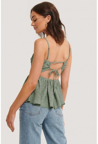 Open Back Structured Top