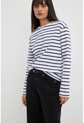 Striped Oversized Long Sleeved Top