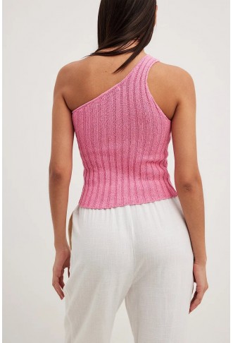 Knitted One Shoulder Top