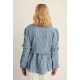 Structured LS Frill Blouse