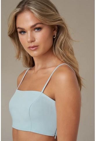 Shoulder Strap Bandeau Top