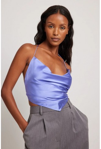 V-shape Satin Top