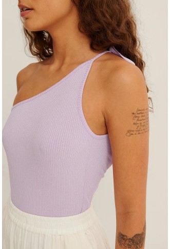 One Shoulder Knot Detail Top