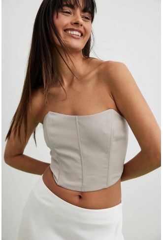 Recycled Smock Back Corset Top