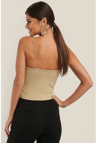 Asymmetric Spaghetti Strap Top