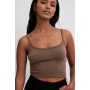 Thin Strap Cropped Basic Singlet