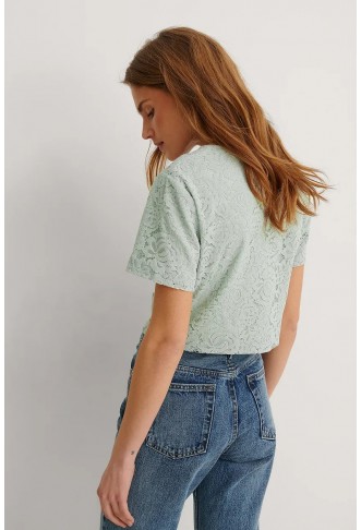 Short Sleeve Lace Top