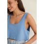 Cropped Jersey Top