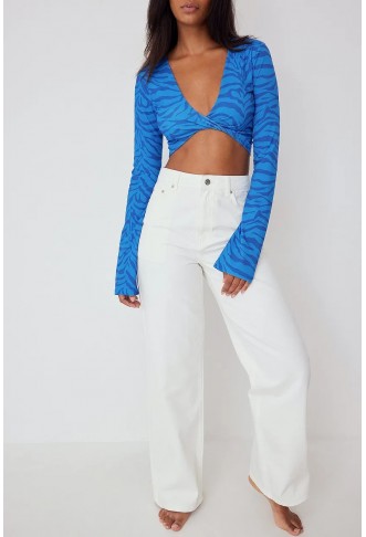 Twisted Front Cropped Top