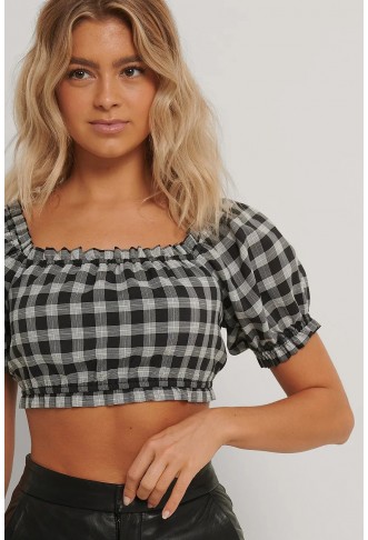 Cropped Frill Top