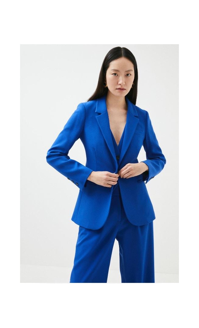 City Stretch Tailored Single Breasted Jacket