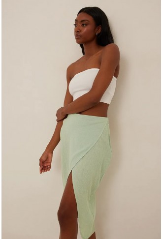 Overlap Soft Cotton Skirt