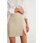 Recycled Slit Mini Skirt