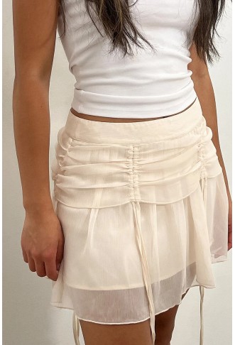 Mini Drawsring Detailed Skirt