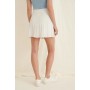 Recycled Tie Detail Frill Mini Skirt