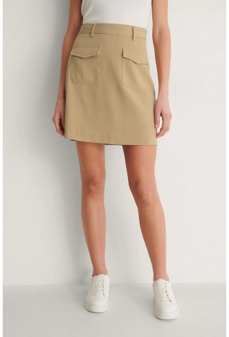 Front Pocket Mini Skirt
