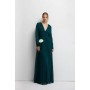 Long Sleeve Mesh Bridesmaids Dress