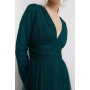 Long Sleeve Mesh Bridesmaids Dress