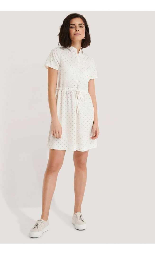 Dotted Collar Dress