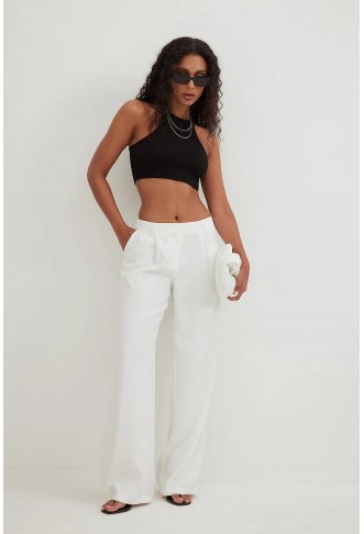 Textured Cropped Top