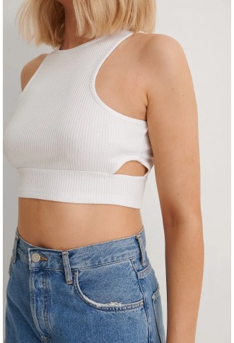 Cut Out Ribbed Top