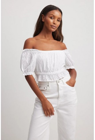 Anglaise Cropped Top