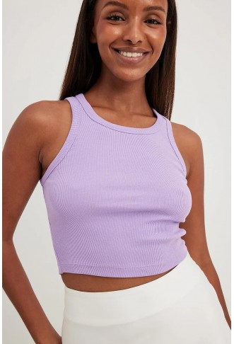 Ribbed Cropped Tank