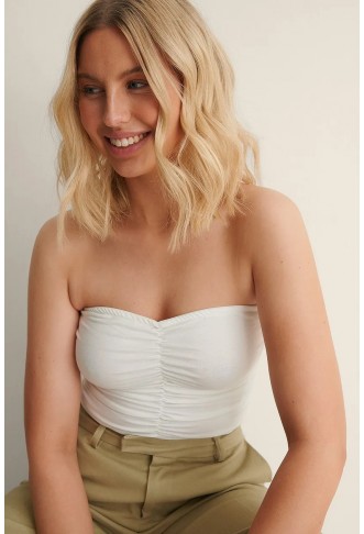 Rouched Bandeau Top