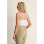 Rouched Bandeau Top