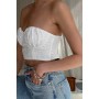 Structured Cropped Corset Top