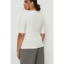 Recycled Round Neck Ribbed Top