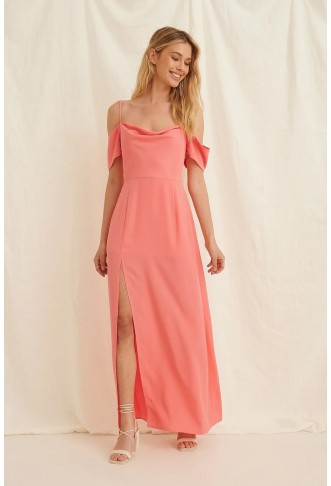 Draped Detail Recycled Maxi...